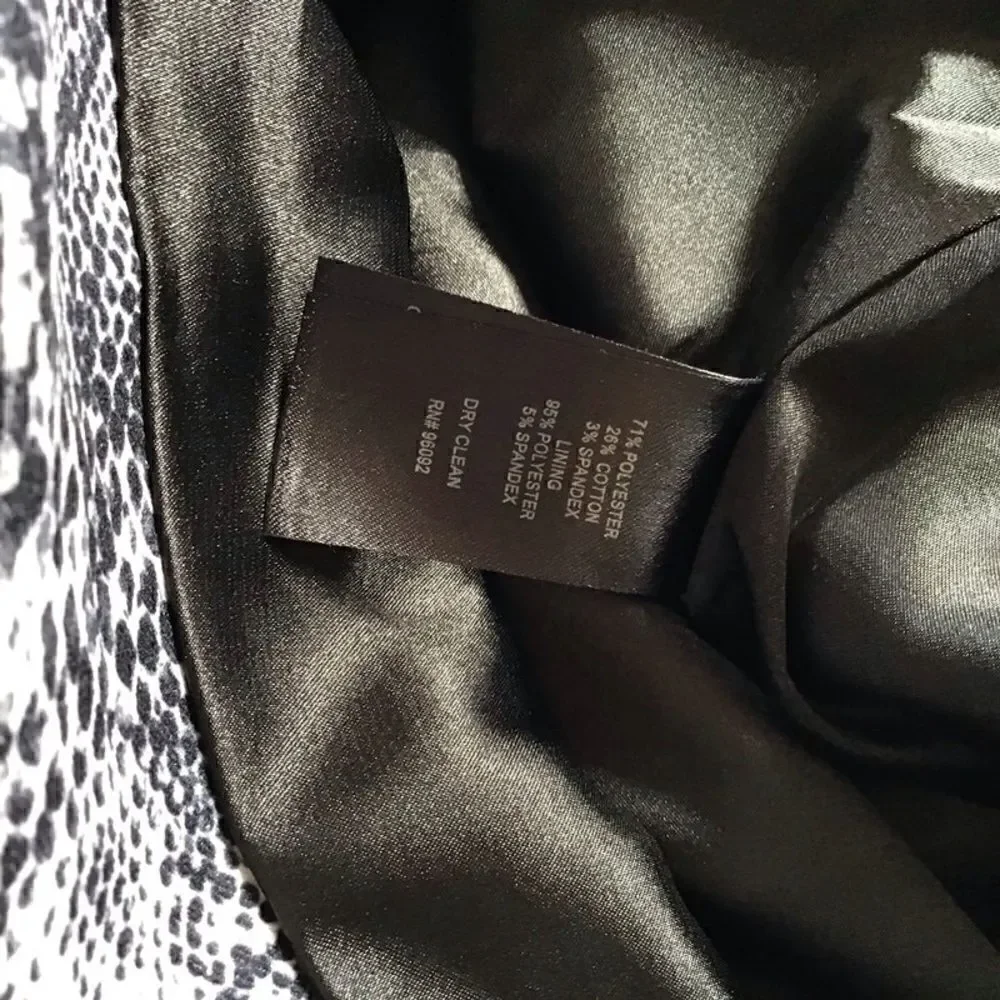 Katherine Barclay Montreal Snakeskin Pencil Skirt